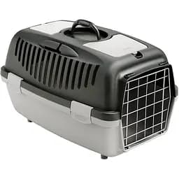 Переноска для тварин Stefanplast Gulliver 2 з металевими дверима до 8 кг темно-сіра (97277)