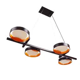 Світильник стельовий Brille підвісний BR-01 666S/4 LED 20W NW BK/G