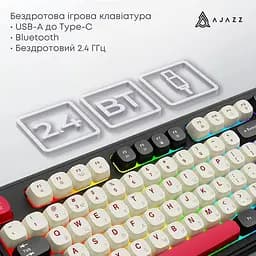 Клавіатура Ajazz AF98 PLUS Black Shark Red (AF98-PLUS-BSR) - мініатюра 7