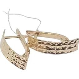 Золоті сережки Імперія золота з алмазною гранню. СБ638(А)И