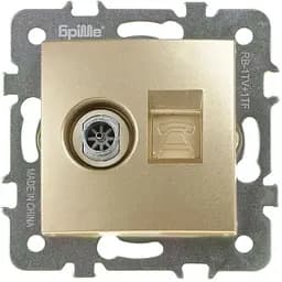 Розетка Brille RB-1TV + 1TF (42-025)