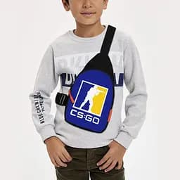 Сумка через плече дитяча CS GO/ Counter-Strike 29х17 см сумка слінг для хлопчика (01934)