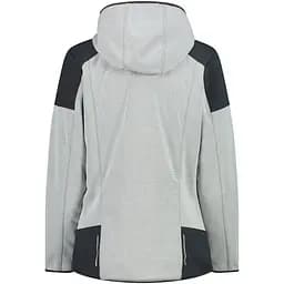 Куртка CMP Women's Jacquard Softshell Jacket Grey/Black S (1097-33A2136-25XP 38) - мініатюра 3