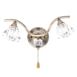 Бра Brille BR-370W/2 AB спрямованого світла настінне накладне з вимикачем