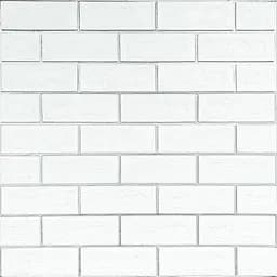 Панель стеновая 700х700х5мм Белый кирпич с серебром SW-00001502