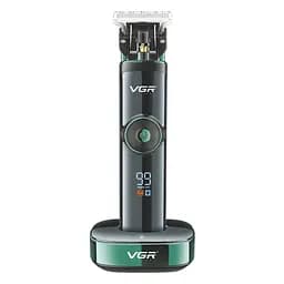 Акумуляторна машинка для стрижки VGR V-671, 4 насадки, LED display, Box