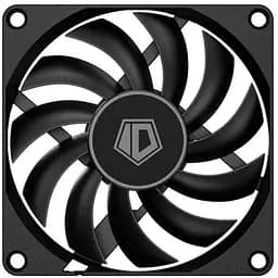 Вентилятор 80 мм ID-Cooling NO-8010-PWM чорний 80x80x10 мм 800~3000±10% об/хв 27.8 дБ 25.4CFM 4-pin(PWM)