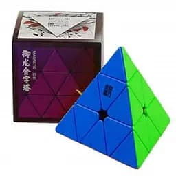 Пірамідка Ю-Джи Yulong V2M без наліпок кольоровий пластик (YJ Yulong Pyraminx V2M Stickerless) (YJ8389)