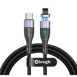 Кабель магнитный с быстрой зарядкой Elough 14 Contact 3 A, Type C - Lightining, 1 м hoz0012447