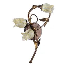 Бра Brille BKL-196W/3 галогенне настінне накладне у спальню флористика