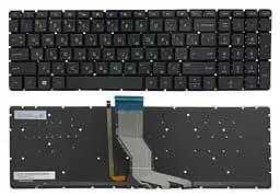 Клавіатура HP Pavilion 15-ab 15-ak 15-au 15-ar 15-aq 15-aw 15-bc 15-bk 17-ab 17-g Envy m6-ar чорна без рамки підсвітка Прямий Enter Original PRC (9Z.NC8BQ.60R)