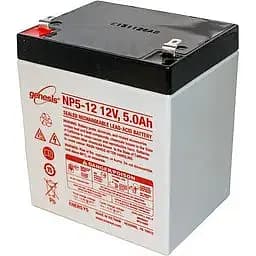 Акумулятор стаціонарний Genesis AGM NP5-12 (+/-) 12V 5Ah під клему-конектор