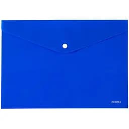 Набор папок А4 Axent на кнопке 12 шт. непрозрачные синие (1412-22-A)