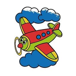Дитяча розмальовка пальчиковими фарбами Літачок 15629-AC 25х25 см