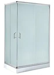 Набор Lidz Душевая кабина Wawel SC100x80.SAT.LOW.FR, прямоугольная, стекло Frost 5 мм + Душевой поддон Kapielka ST100x80x14