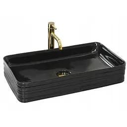 Умивальник Rea Mezo накладний black REA-U7915, Чорний