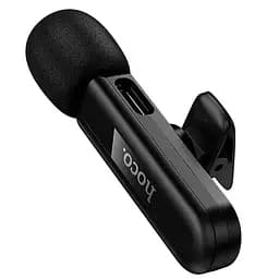 Петличний бездротовий мікрофон Hoco L20B Fair 3in1 (Lightning/Type-C/3.5) Black - мініатюра 2