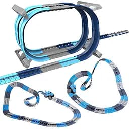 Интерактивный трек с инерционной машинкой SHT 5510-9 Deluxe Edition Shark Trak (138pcs/1CAR) Blue Epik