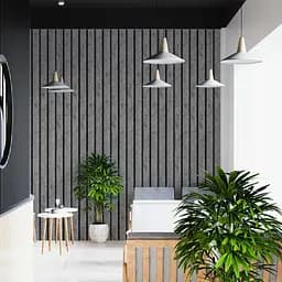 Рейка декоративна Wall Sticker PS 2900х120х12 мм Бетон із золотими вкрапленнями SW-00001752 - мініатюра 6