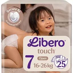 Подгузники Libero Touch 7 (16-26 кг) 25 шт.