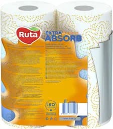 Паперові рушники Ruta Selecta Extra Absorb, тришарові, 2 рулони - мініатюра 2
