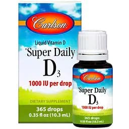 Жидкий витамин Д3 Carlson Vitamin D3 1000 МЕ капли 10.3 мл