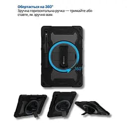 Чохол до планшета BeCover Horizontal handle Samsung Galaxy Tab S10 FE Plus (SM-X620/SM-X626) 13.1" Black (714568) - мініатюра 4