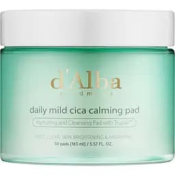 Педи для обличчя D'Alba Daily Mild Cica Calming Pad заспокійливі 50 шт. - мініатюра 2