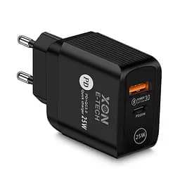 Зарядное устройство XON PowerCharge 25W (PD25) USB Type-C (PCWC025025A1С1B 6129) Черный