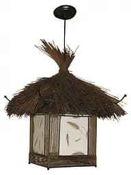 Люстра підвісна Brille дерев'яна для кухні E27 60W BK (BKL-292C/1)