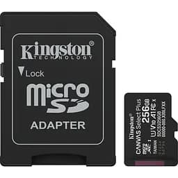 Карта пам'яті Kingston microSDXC Canvas Select Plus 256GB Class 10 UHS-I U1 V10 A1 + SD адаптер (SDCS3/256GB) [144833]