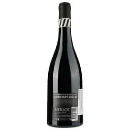 Вино Closerie Du Banquier Lubrifiant Social Merlot IGP Pays D'Oc, черовне, сухе, 0,75 л - мініатюра 2