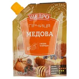 Горчица Щедро Медовая 120 г (589874)
