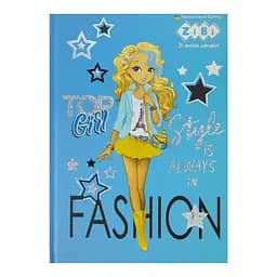 Щоденник шкільний Топ Дівчина, В5, 40 аркушів, тверда обкладинка, матова ламінація, Kids Line