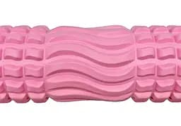 Масажний ролик EasyFit Wavyspines 33 см Рожевий (EF-3701-P) - мініатюра 2