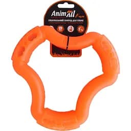 Игрушка для собак AnimAll Fun AGrizZzly Кольцо шестисторонное оранжевая 20 см