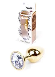 Анальная пробка Jawellery Gold PLUG Clear Boss Series 64-00021 98280