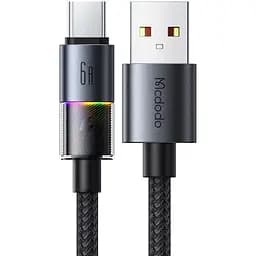 Кабель Mcdodo USB-A to USB-C Cable с 7 цветными индикаторами 1,2 м CA-8180 Черный