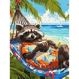 Картина за номерами "Тропічний відпочинок" ©art_selena_ua Ідейка KHO6652, 30х40 см