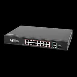 Комутатор мережевий POE GV-010-D-16+2 PG+1 SFP