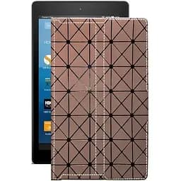 Чохол StatusCASE з екошкіри для планшету Amazon Fire HD 8 2017 Коричневий ромб