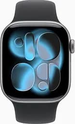 Смарт-годинник Apple Watch Series 11 GPS 42mm Space Grey Alu. Case w. Black S. Band - S/M (MEQW4)