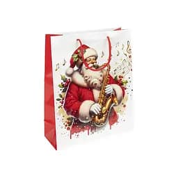 Подарочный пакет "Новый Год с Сантой" Bambi JA25-156-3 32х44х11 см