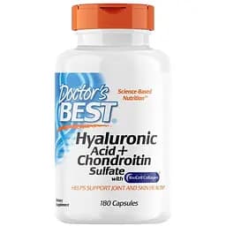 Препарат для суставов и связок Doctor's Best Hyaluronic Acid with Chondroitin Sulfate 180 капсул