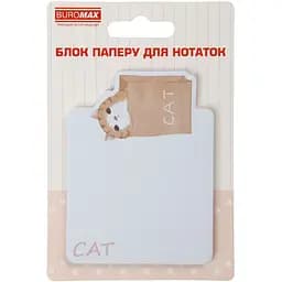 Блок паперу для нотаток Buromax Lazy Cat з клейким шаром 70х94 мм 30 аркушів в асортименті (BM.2381-77) - мініатюра 5