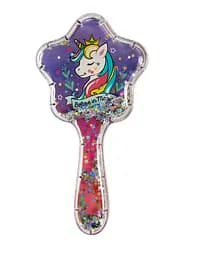 Гребінець H2054 Єдиноріг, з блискітками (6920213520543) Мікс