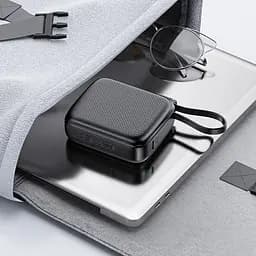 УМБ Acefast 10000mAh 20W PD,QC3.0 USB-C In/Out with build Type-C cable, M15 Black - мініатюра 8