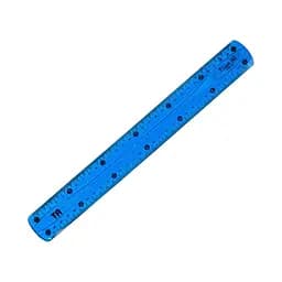 Линейка неломайка ESA-0031 мягкий Пластик, 30 см Синий