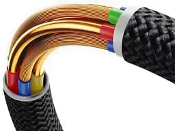 Кабель Baseus Dura Series Cable USB to Lightning 2.4A 1m P10377801U01-01 Black-Red - мініатюра 5