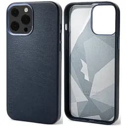 Оригінальний шкіряний чохол Decoded Leather Case MagSafe для iPhone 13 Pro (6.1") Matt Navy Blue - мініатюра 10